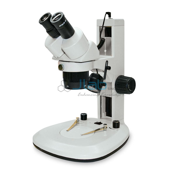 Dual Power Binocular Stereo Microscope Track Stand 2X and 4X Objective